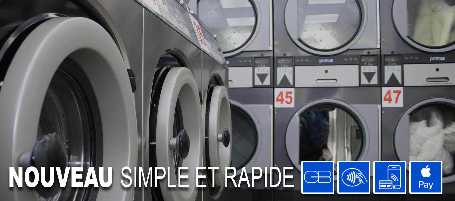 Laverie Automatique rue du Fbg St Denis 75010 paris, ouvert 7 jours sur 7 de 7h30 à 21h30 et jours fériés